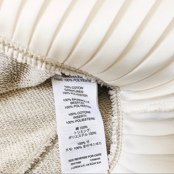 J. Crew Gray Ruffle Hem Sweatshirt - Picture 5 of 6